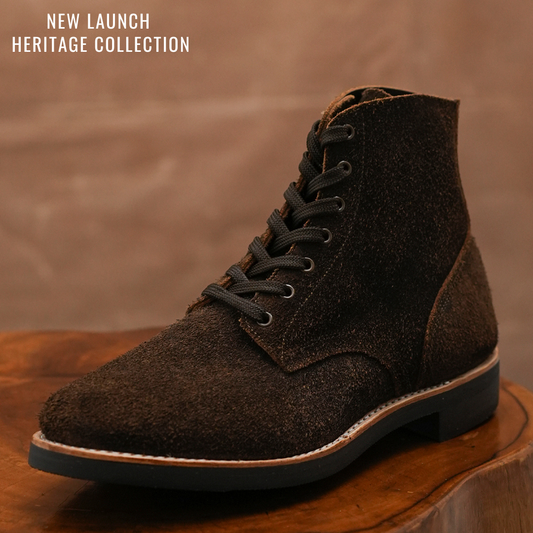 The Craft Boondocker Boots (Grizzly Brown Roughout) Goodyear Welted