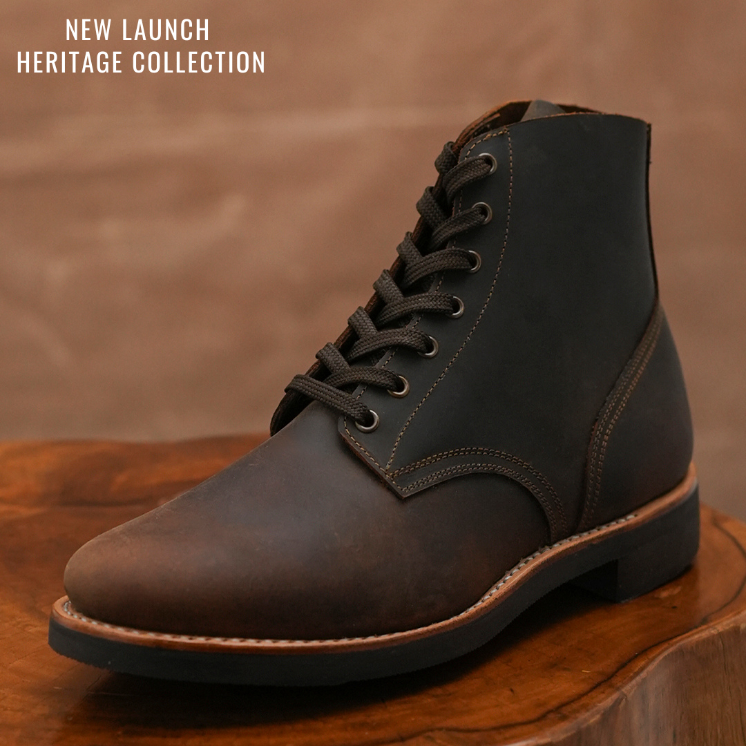 The Craft Boondocker Boots (Vintage Brown) Goodyear Welted
