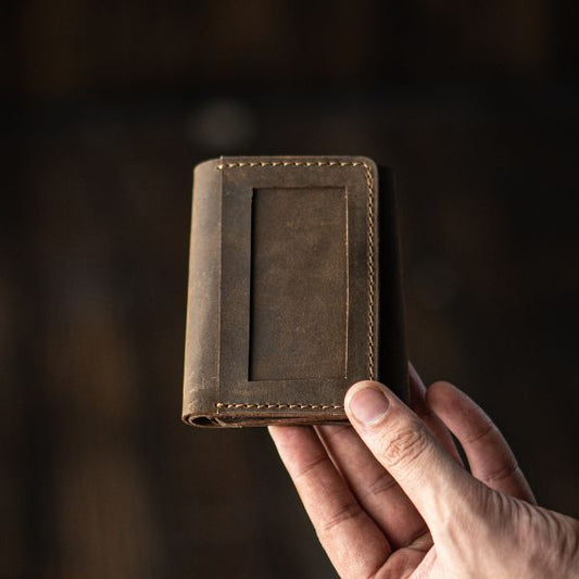 Heritage Belt & Trifold Wallet (Vintage Brown)