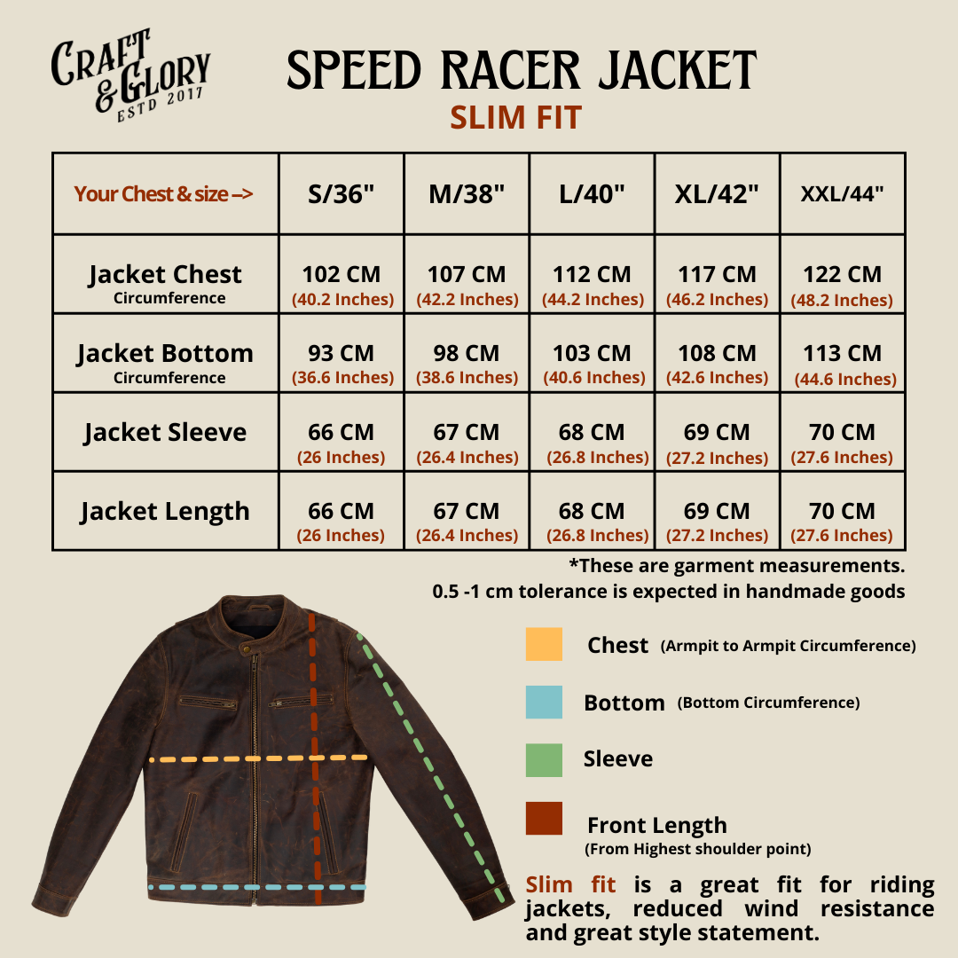 Speed Racer Jacket (Vintage Brown)