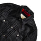 Trucker Type 2 Leather Jacket (Raven Black)