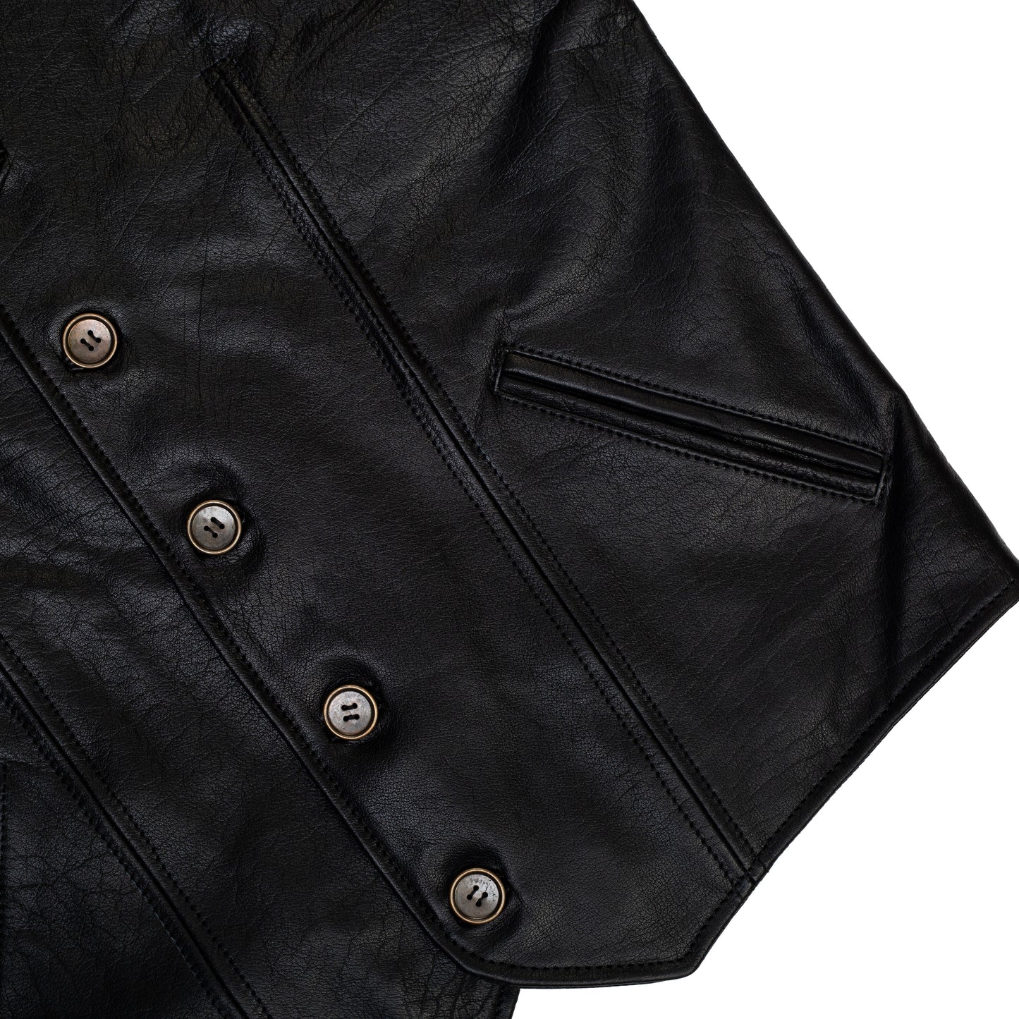 Outlaw Vest Jacket (Raven Black)