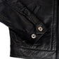 Trucker Type 2 Leather Jacket (Raven Black)