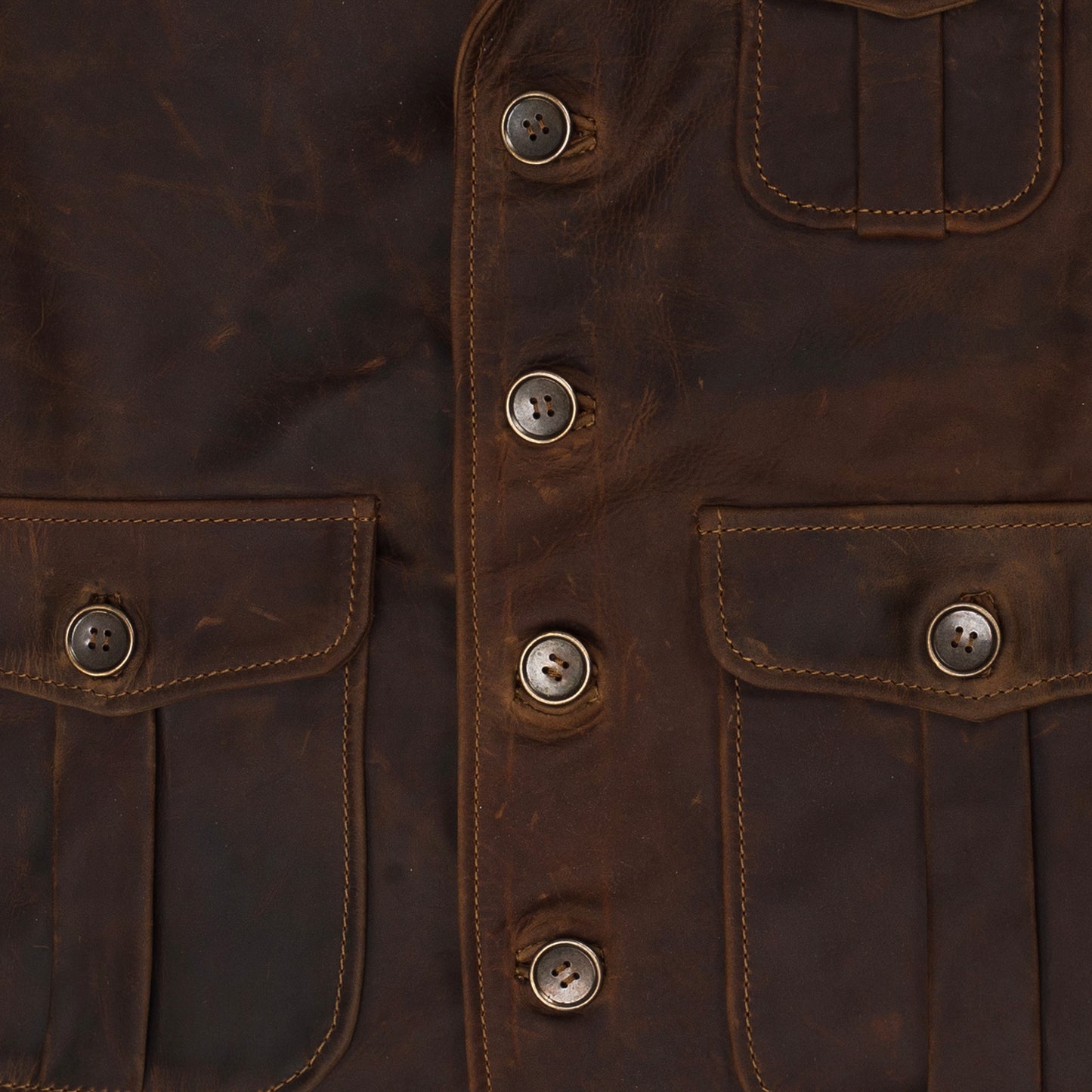 Gentleman’s Vest Jacket (Vintage Brown)