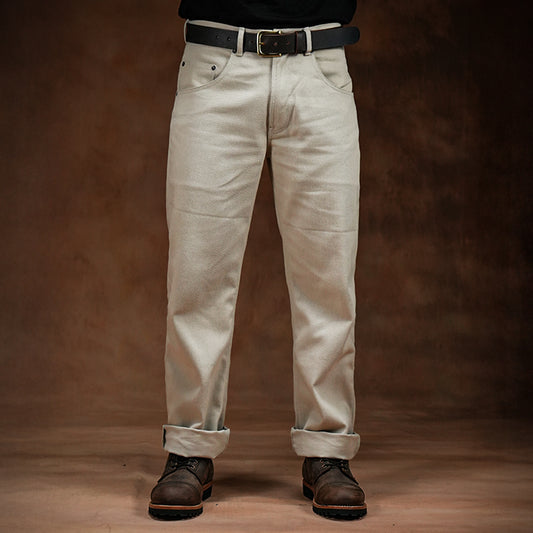 Five Pocket Arctic Wolf 12 Oz Cotton Twill Pants For Men (True Straight)