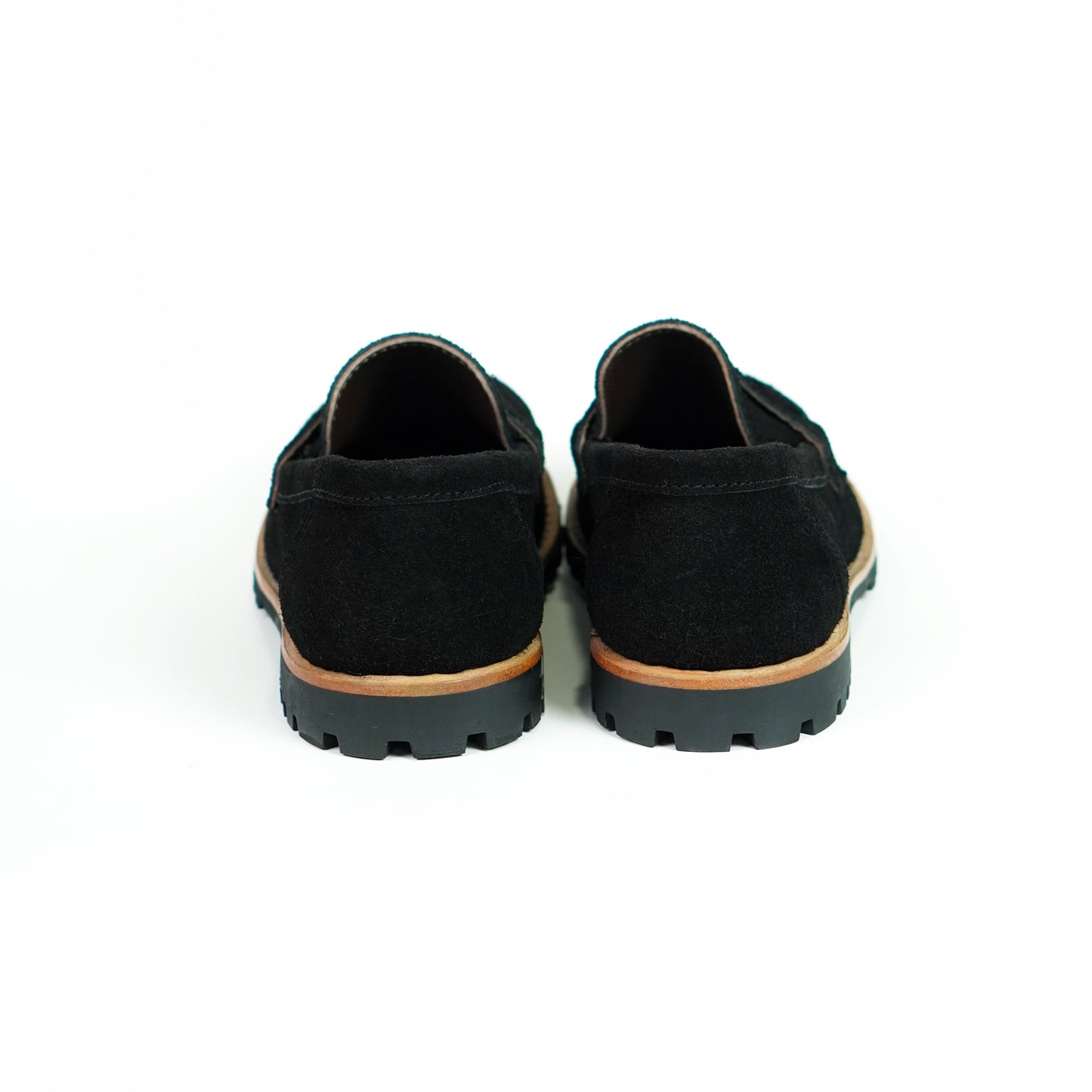 Oslo Penny Loafers Suede (Phantom Black) Goodyear Welted