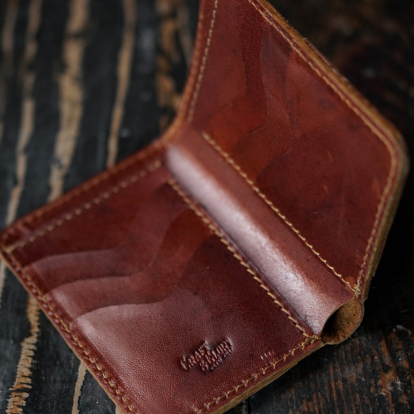 Countryman Vertical Wallet (Saddle Tan)