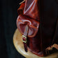 Vintage Bergan Leather Backpack (Saddle Tan)