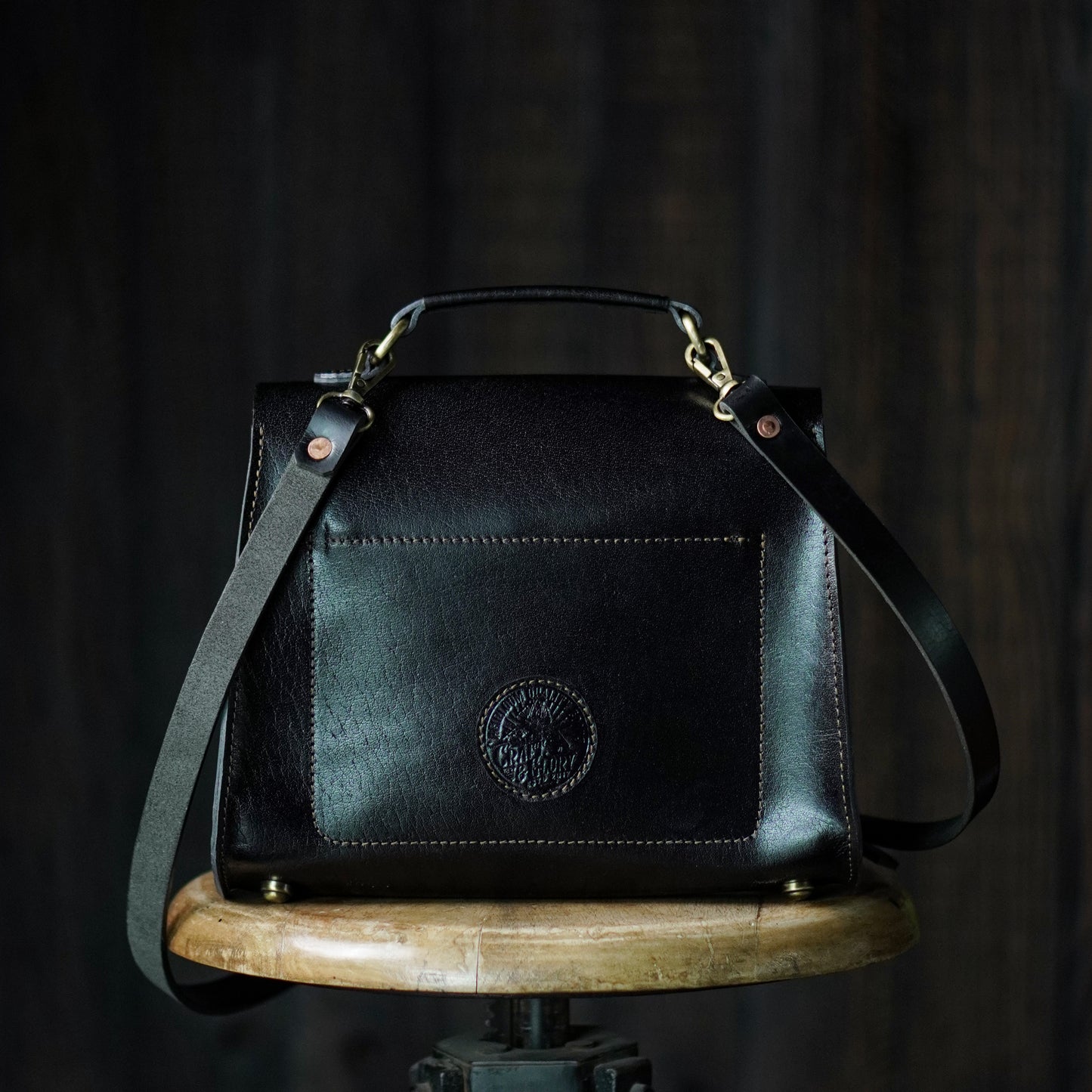 Victoria Handbag (Raven Black)