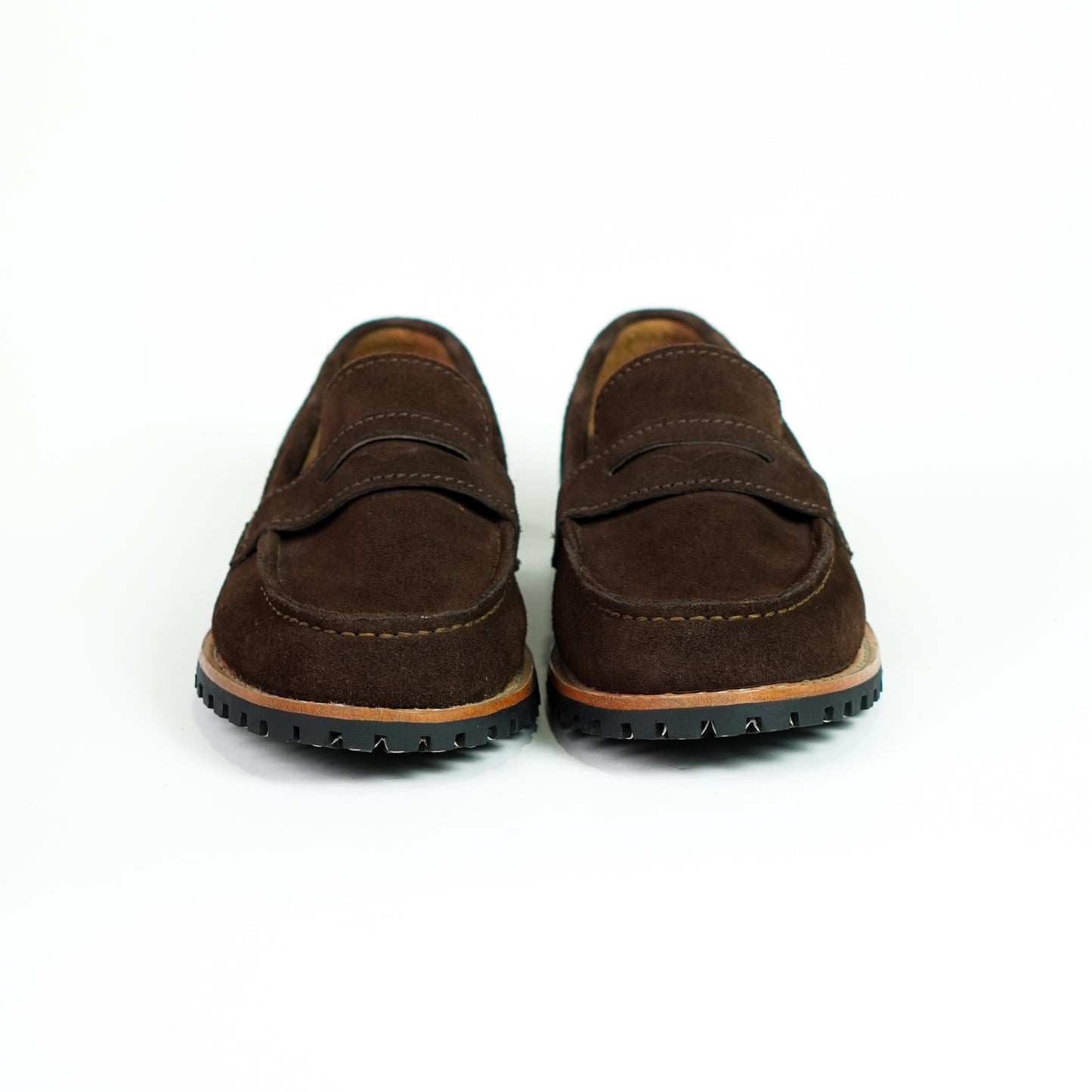 Oslo Penny Loafers Suede (Espresso Brown) Goodyear Welted