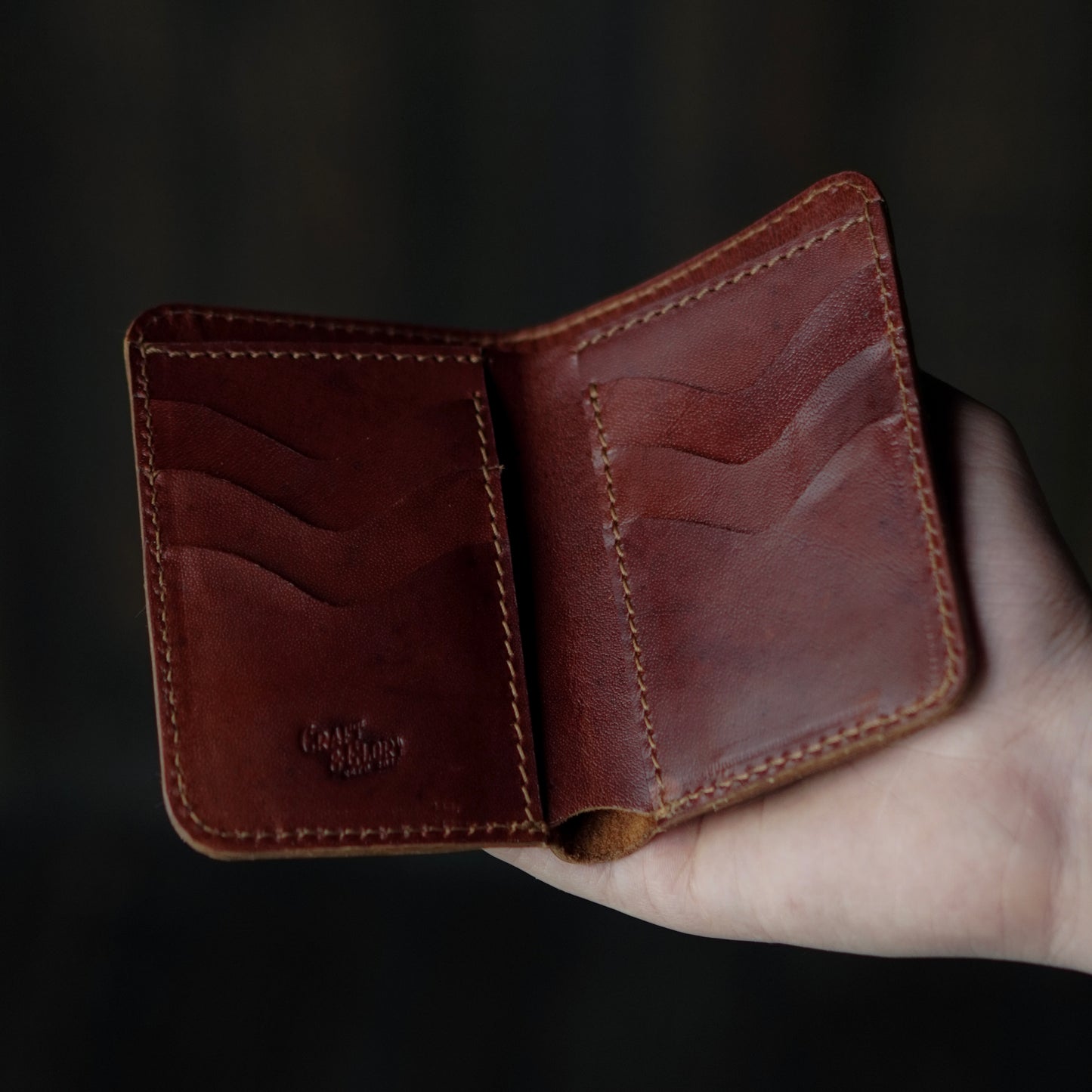 Countryman Vertical Wallet (Saddle Tan)