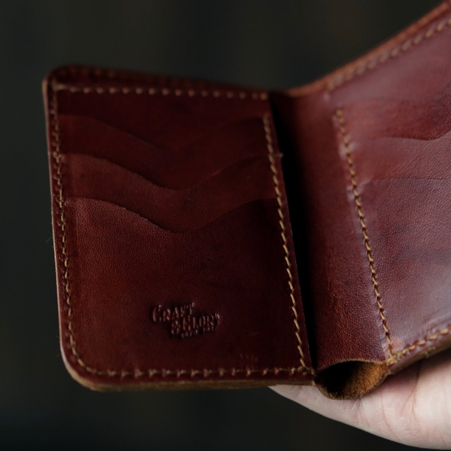 Countryman Vertical Wallet (Saddle Tan)