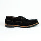 Voyager Boat Shoes Suede (Phantom Black) Goodyear Welted