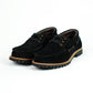 Voyager Boat Shoes Suede (Phantom Black) Goodyear Welted