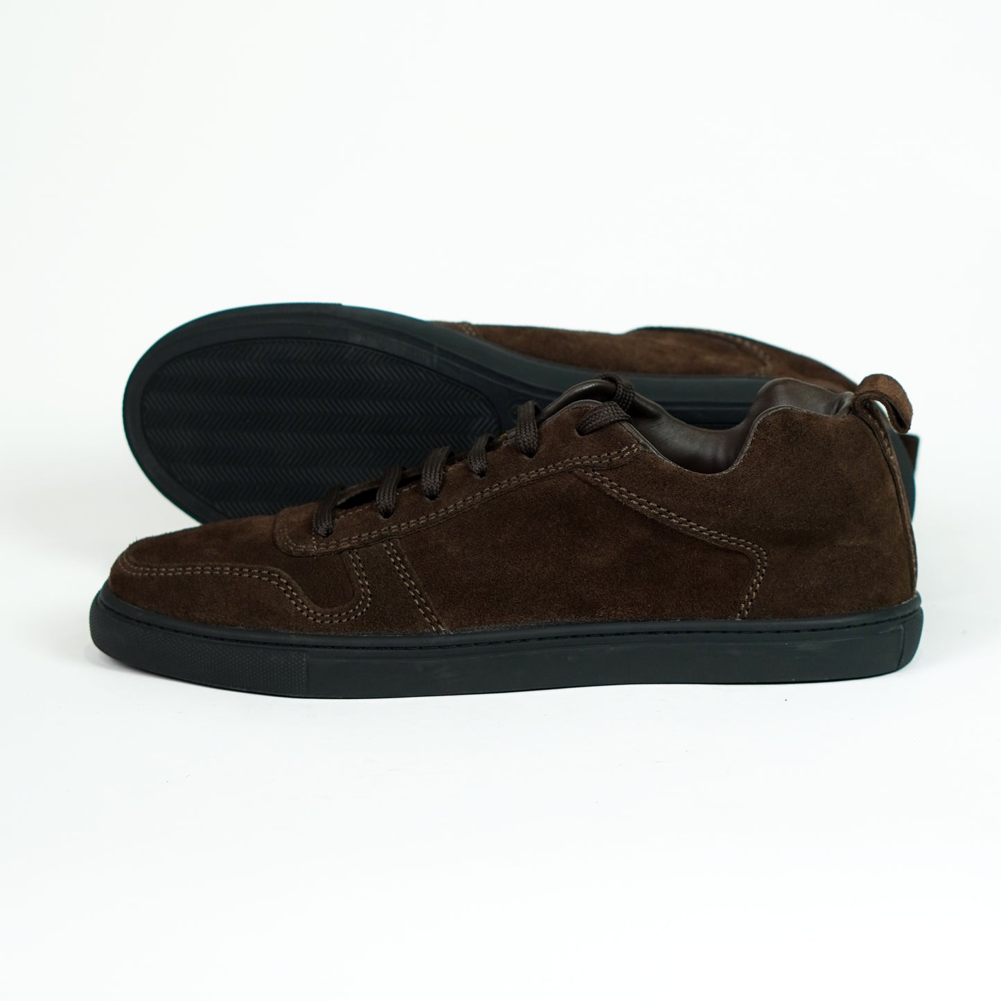 Brooklyn Low Top Sneakers Suede (Espresso Brown)