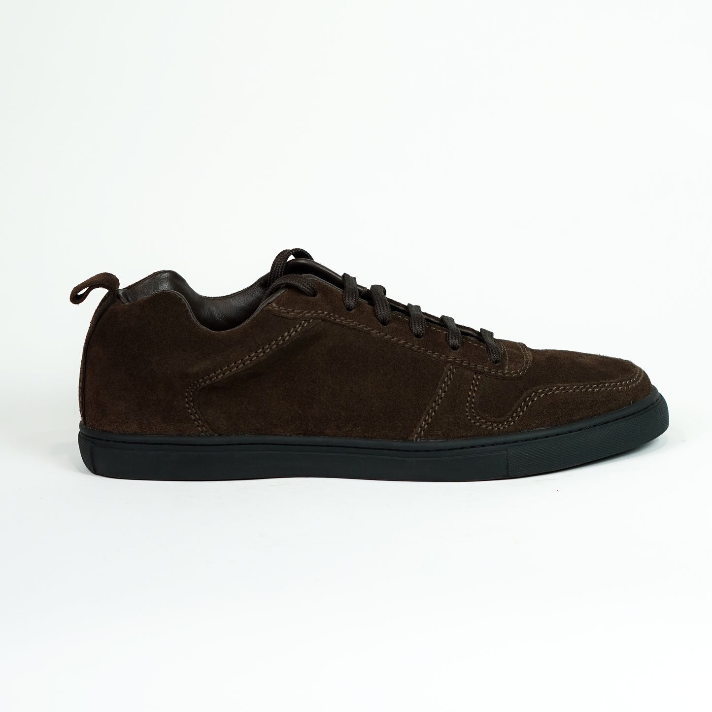 Brooklyn Low Top Sneakers Suede (Espresso Brown)