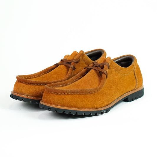 Strider Moc Shoe Suede (Caramel Tan) Goodyear Welted