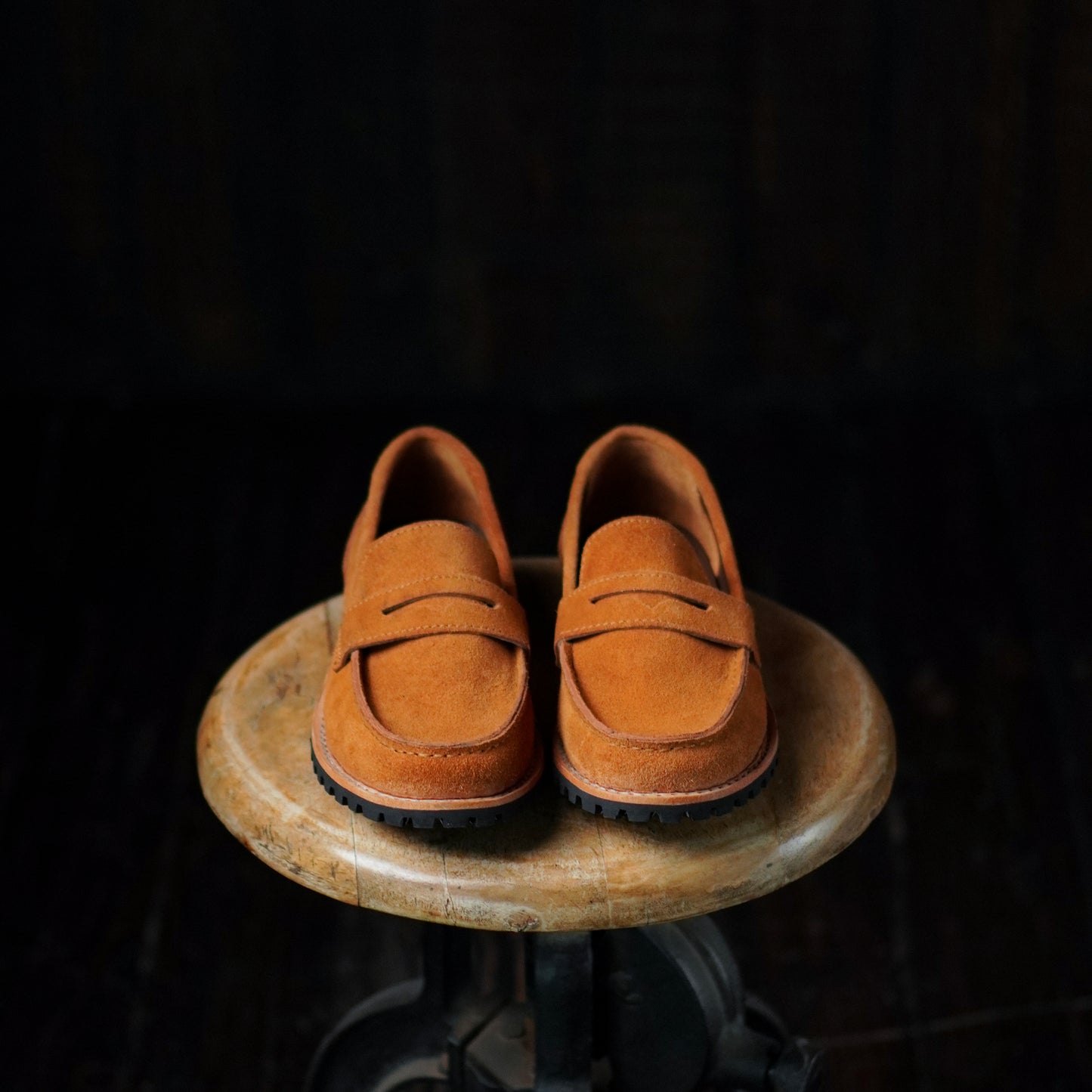 Oslo Penny Loafers Suede (Caramel Tan) Goodyear Welted