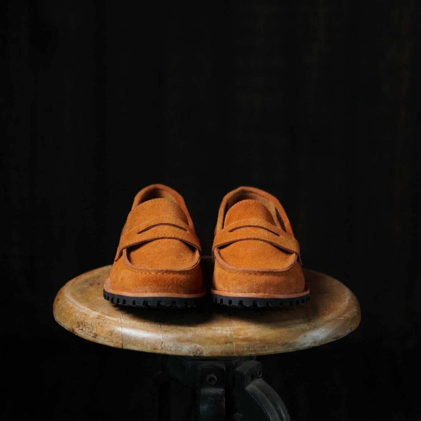 Oslo Penny Loafers Suede (Caramel Tan) Goodyear Welted