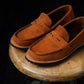 Oslo Penny Loafers Suede (Caramel Tan) Goodyear Welted