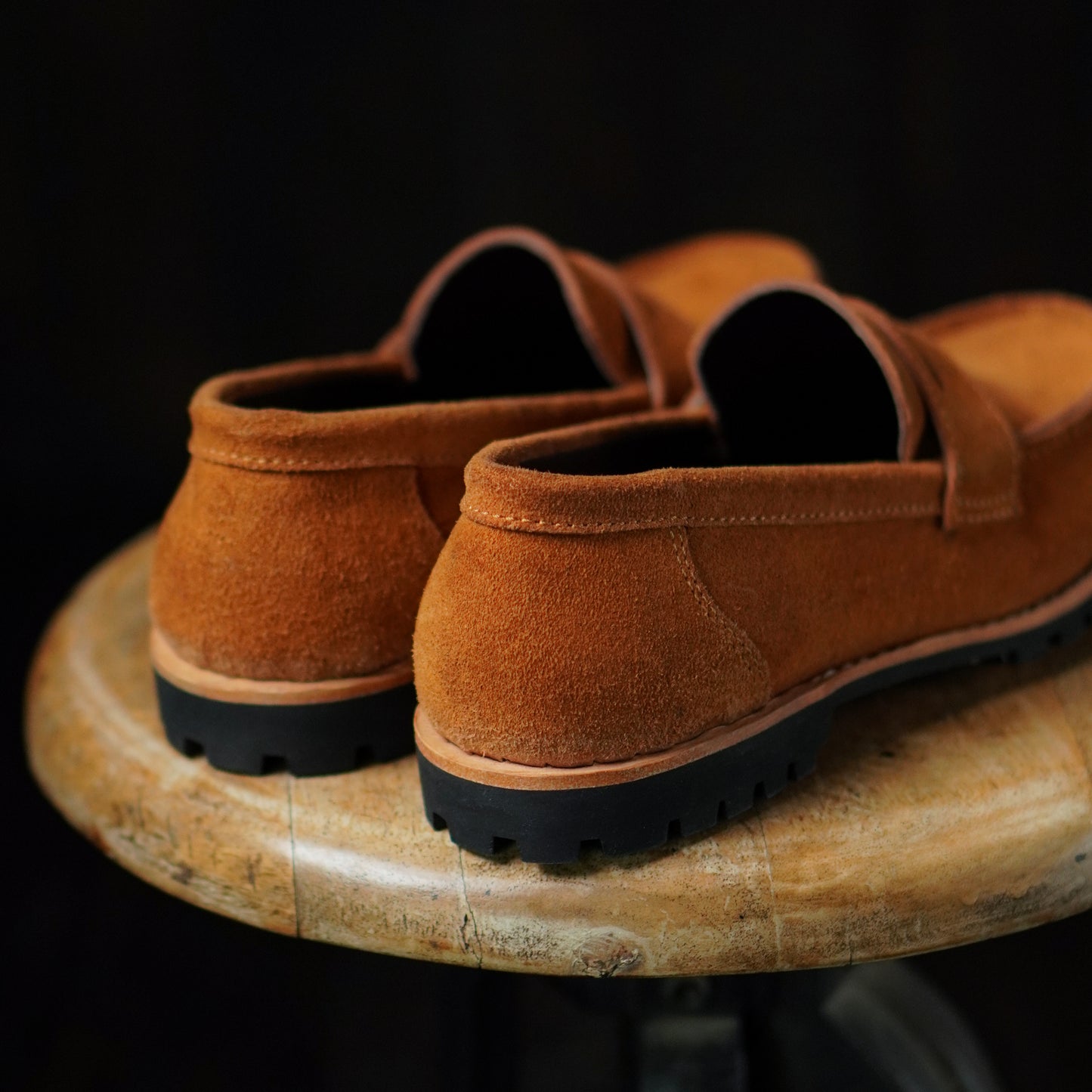 Oslo Penny Loafers Suede (Caramel Tan) Goodyear Welted