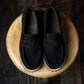 Oslo Penny Loafers Suede (Phantom Black) Goodyear Welted