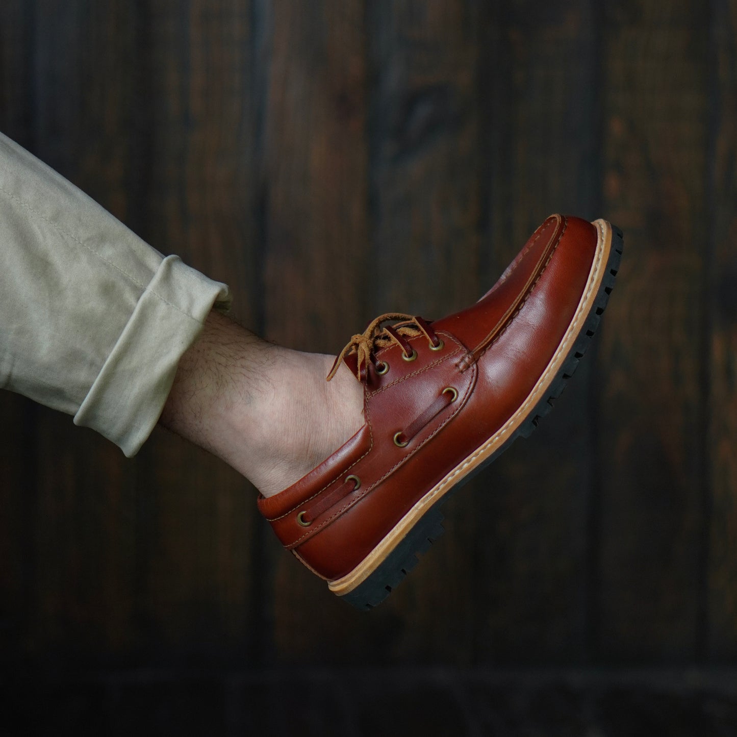 Voyager Boat Shoes (Saddle Tan) Goodyear Welted