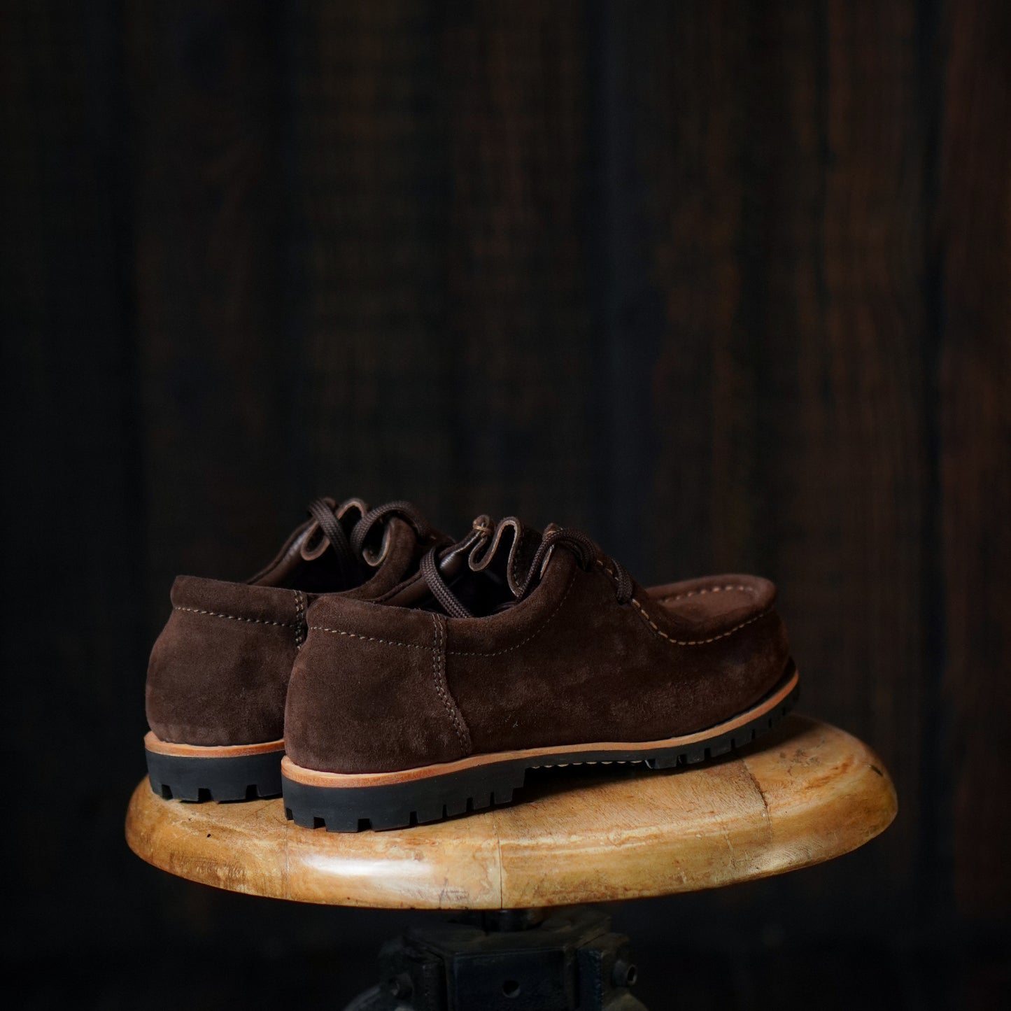 Strider Moc Shoe Suede (Espresso Brown) Goodyear Welted