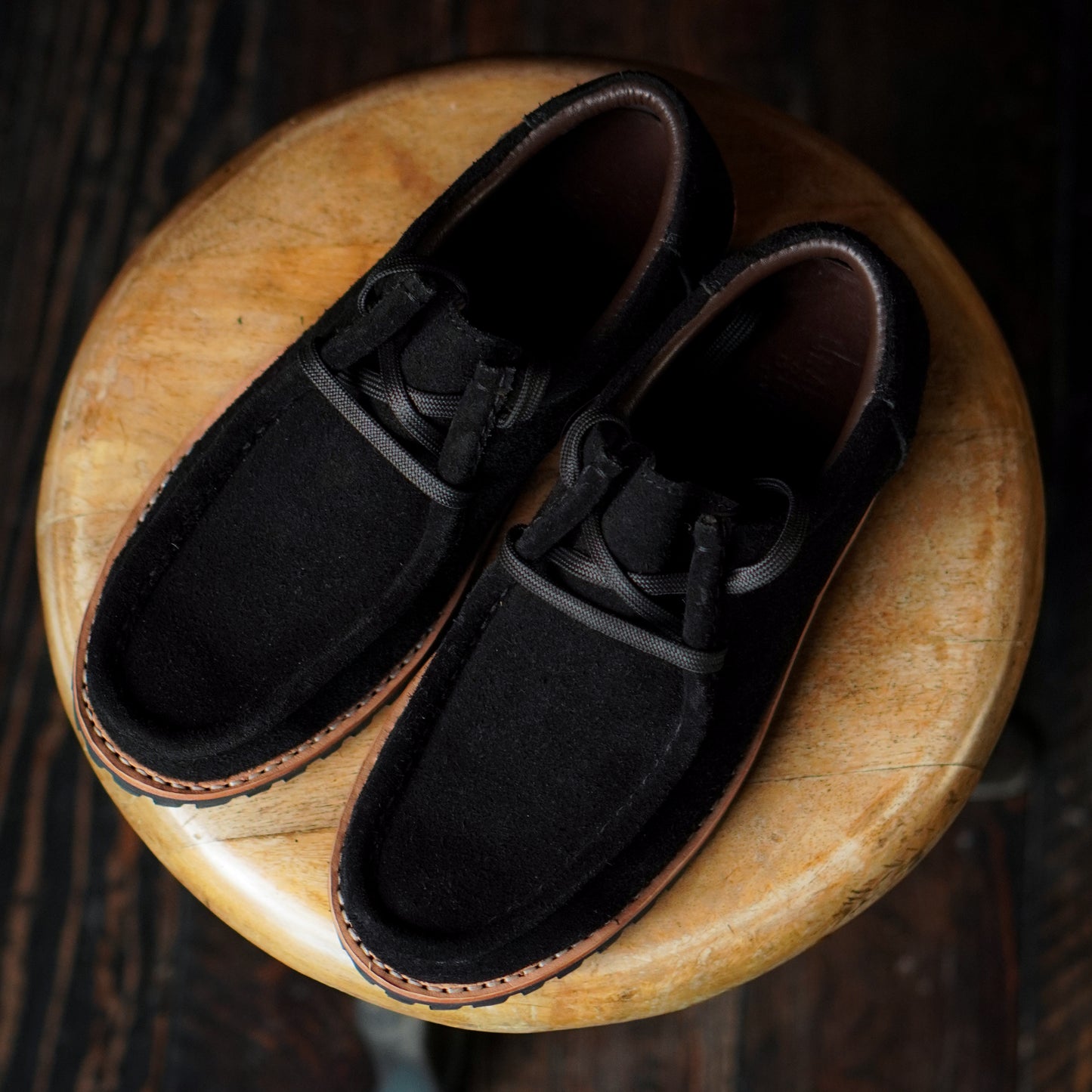 Strider Moc Shoe Suede (Phantom Black) Goodyear Welted