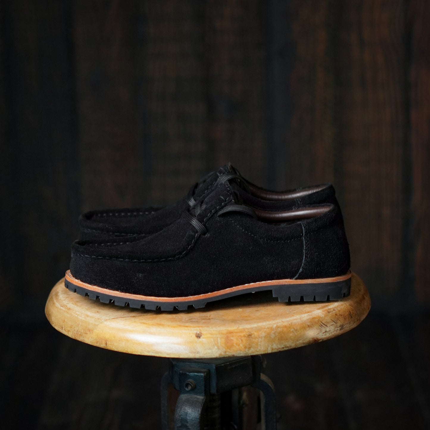 Strider Moc Shoe Suede (Phantom Black) Goodyear Welted