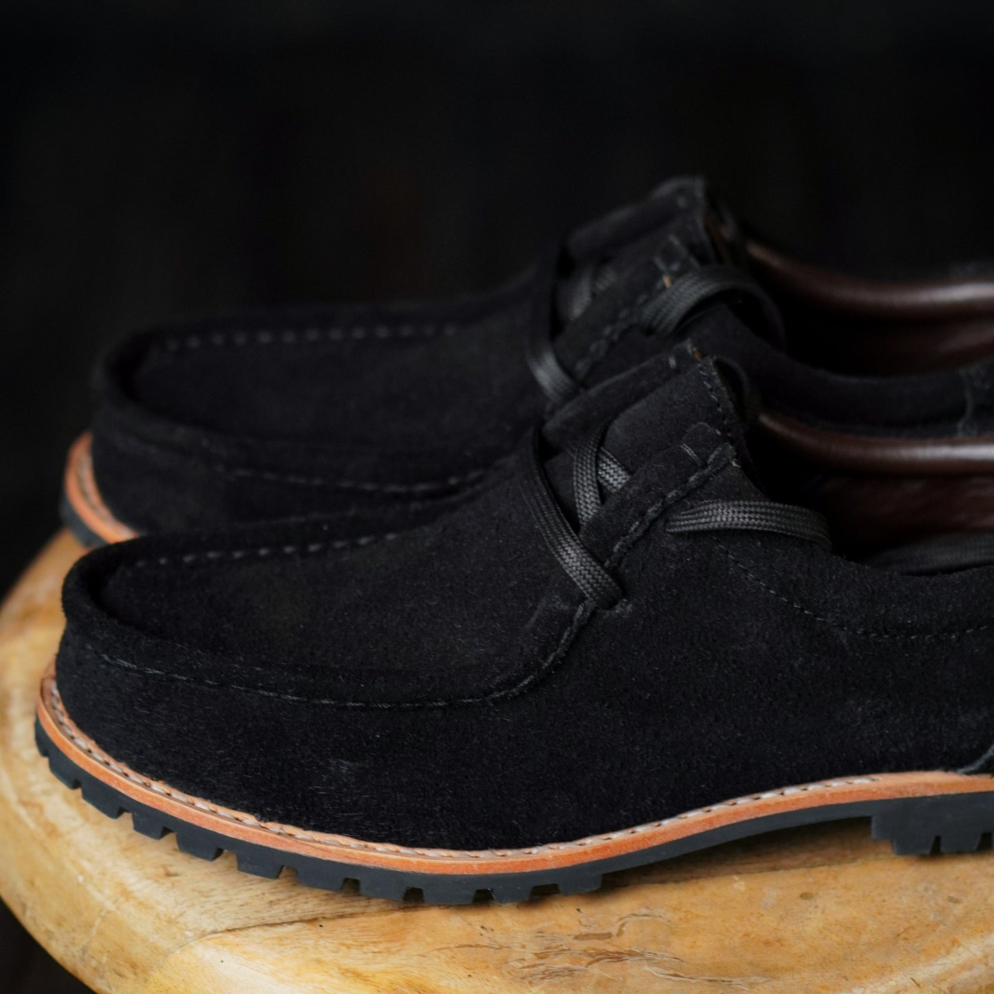 Strider Moc Shoe Suede (Phantom Black) Goodyear Welted