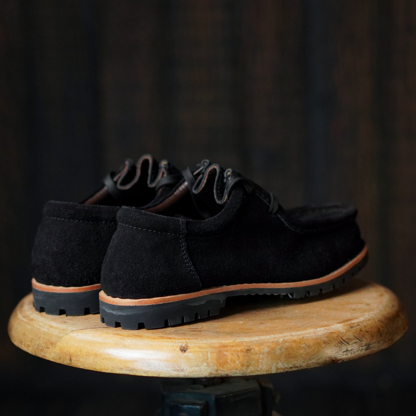 Strider Moc Shoe Suede (Phantom Black) Goodyear Welted