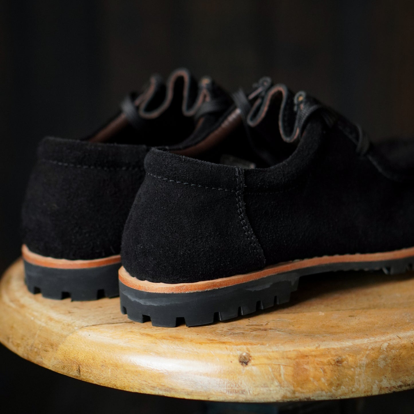 Strider Moc Shoe Suede (Phantom Black) Goodyear Welted