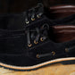 Voyager Boat Shoes Suede (Phantom Black) Goodyear Welted