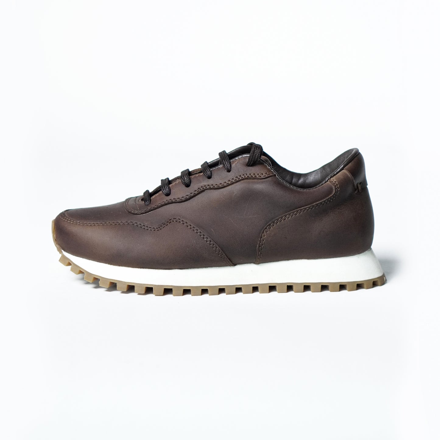 Old Skool Retro Leather Sneakers (Vintage Brown)