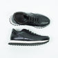 Old Skool Retro Leather Sneakers (Raven Black)