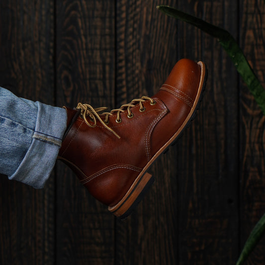 Women Ranger Boots (Saddle Tan) Goodyear Welted