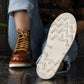 Women Moc-Toe Leather boots (Saddle Tan) Goodyear Welted