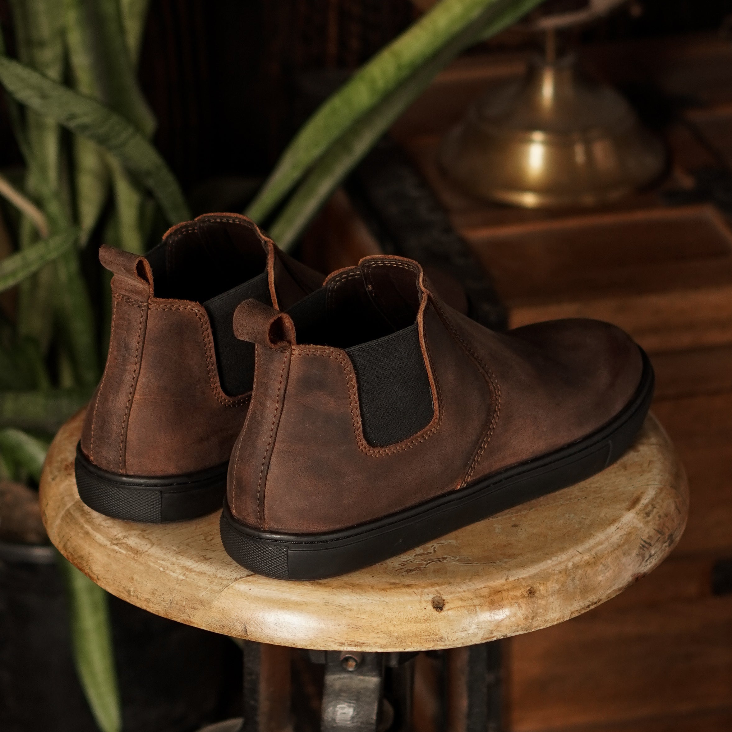 Chelsea Sneakers Vintage Brown Craft Glory