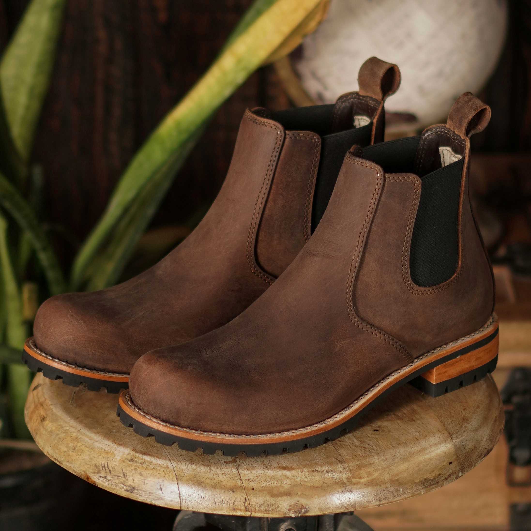 Bottes de travail en cuir pur pour hommes Craft Glory