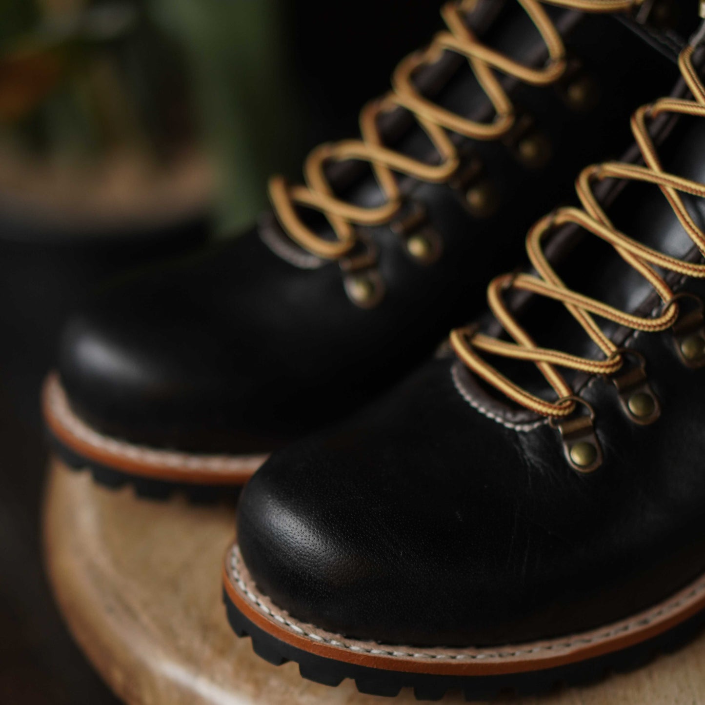 Hike Boots (Raven Black) Goodyear Welted