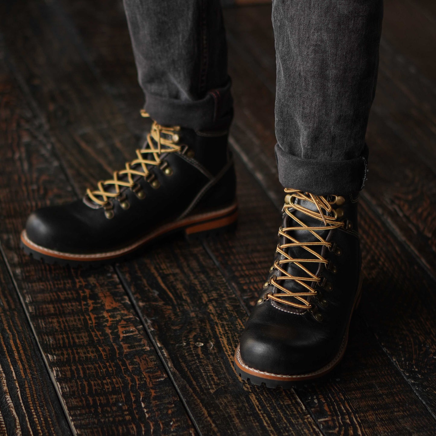 Hike Boots (Raven Black) Goodyear Welted