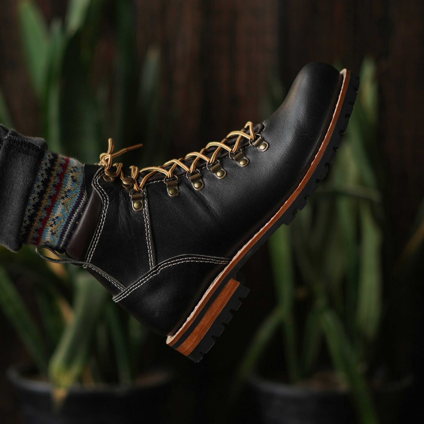 Wanderstiefel (Raven Black) Goodyear Welted