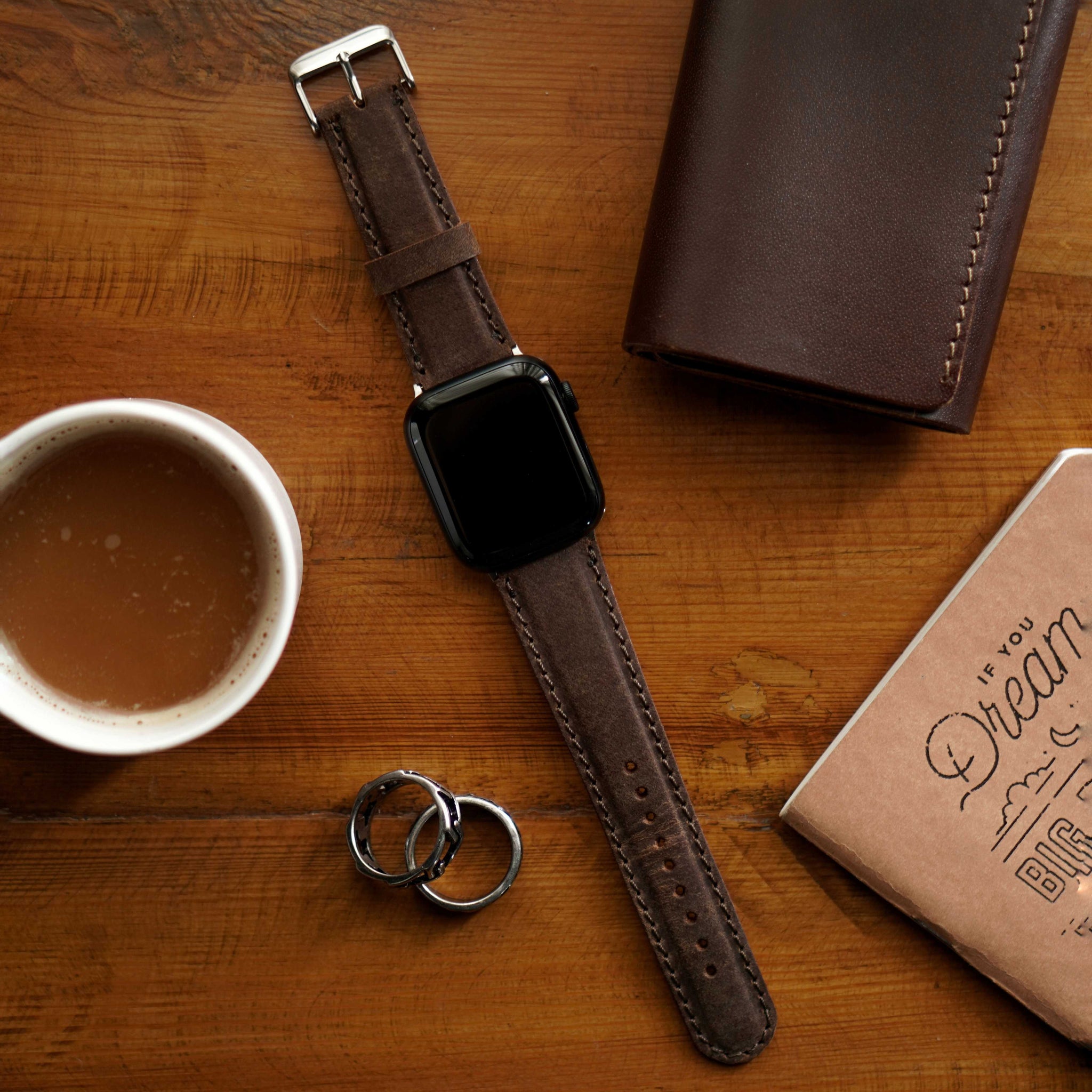 Legacy Apple Watch Leather Strap (Vintage Brown)