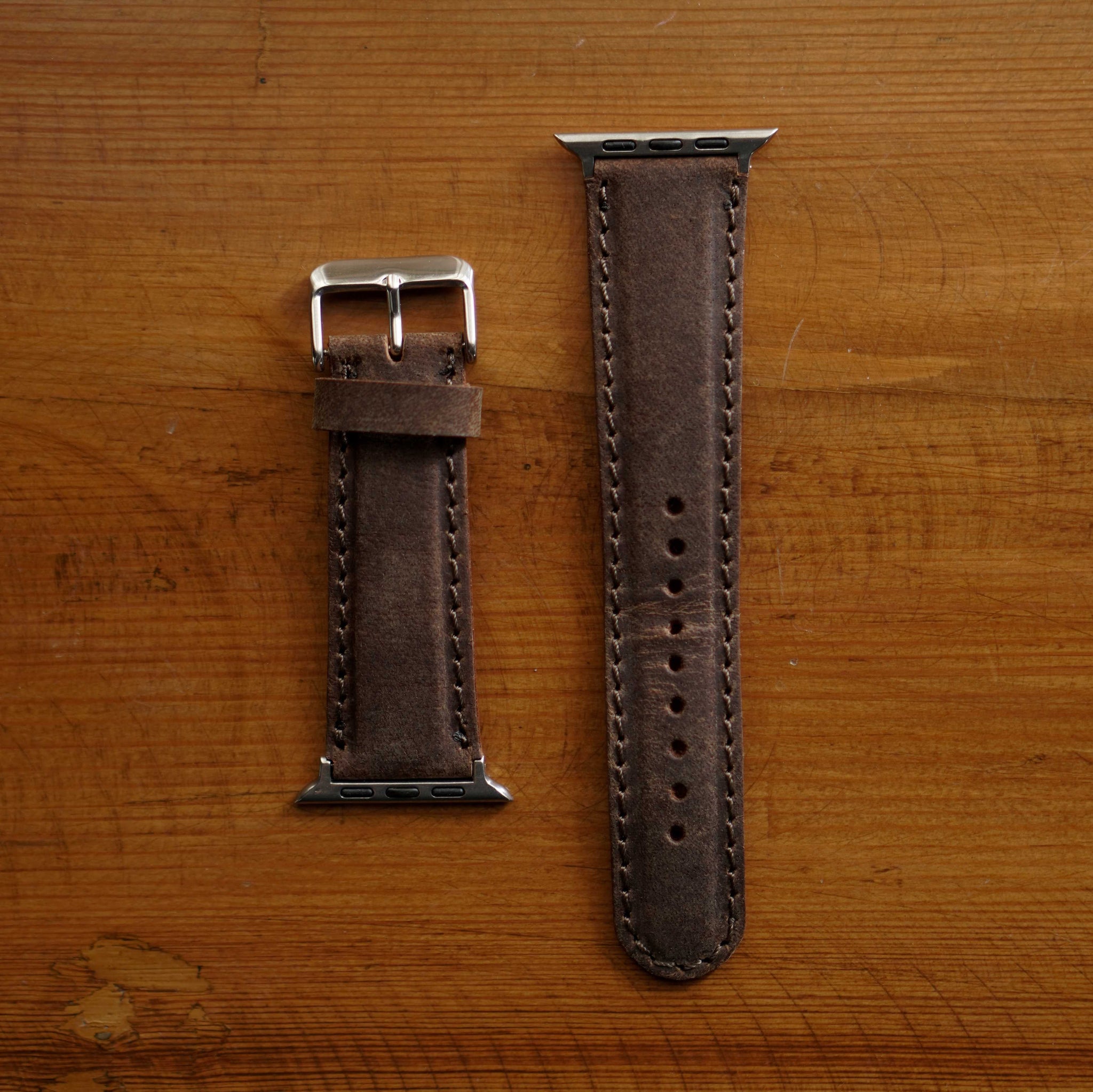 Legacy Apple Watch Leather Strap (Vintage Brown)