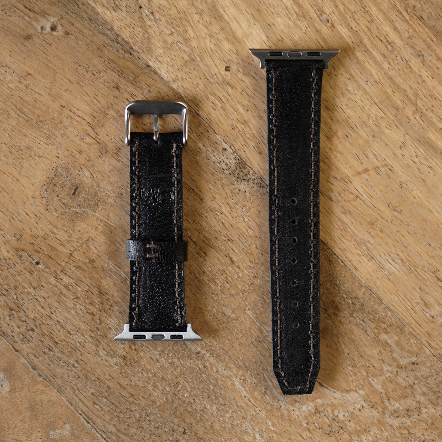 Legacy Apple Watch Leather Strap (Raven Black)