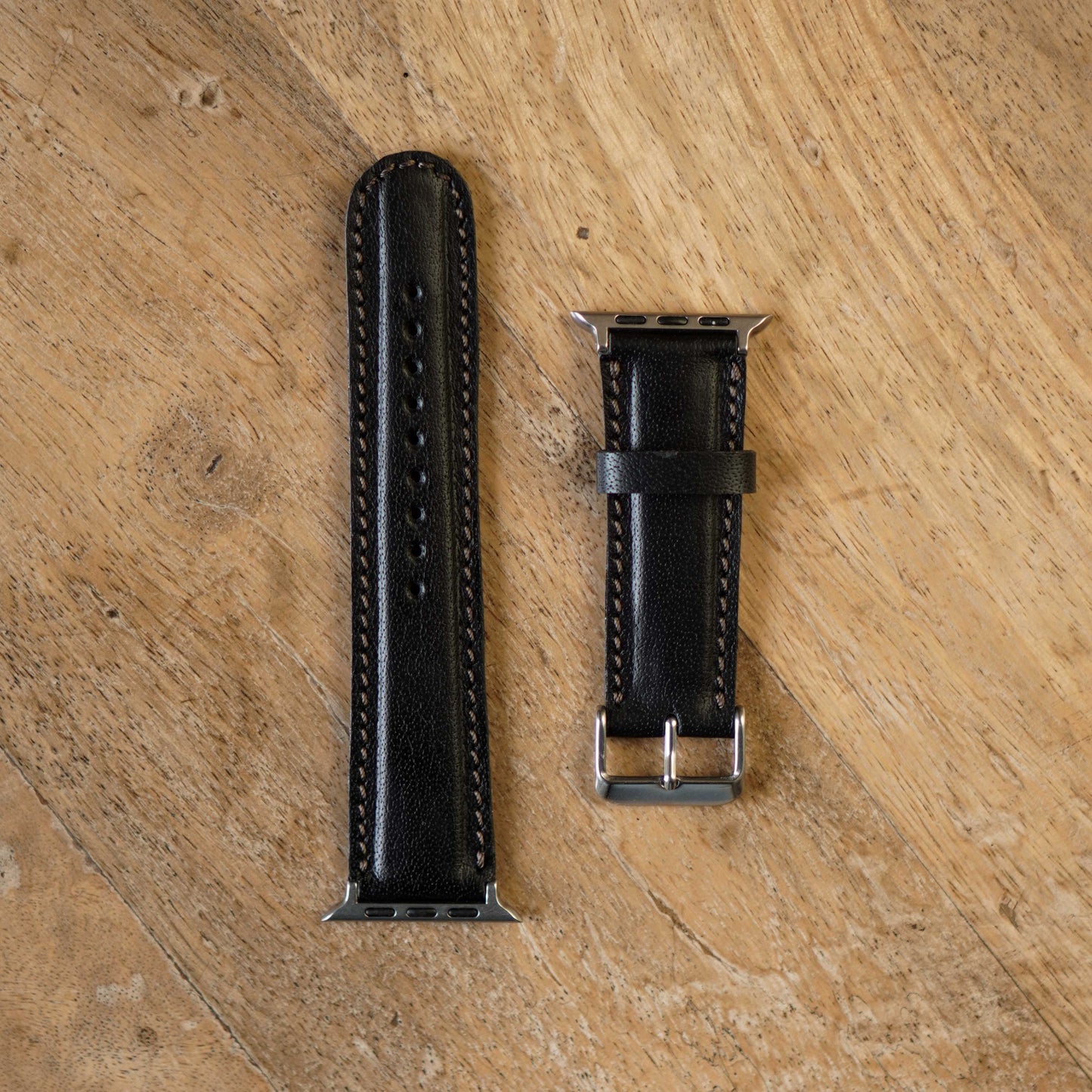 Legacy Apple Watch Leather Strap (Raven Black)