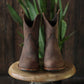 Texas Cowboy Western Boots for Men  (Vintage Brown) Goodyear welted