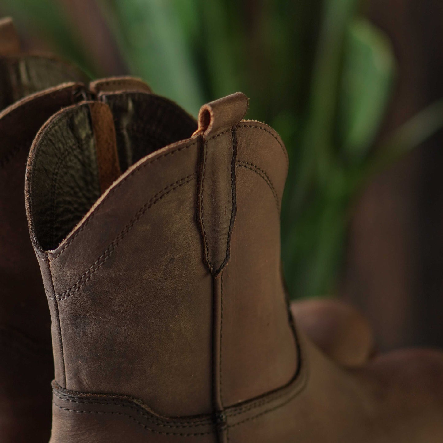 Texas Cowboy Western Boots for Men  (Vintage Brown) Goodyear welted