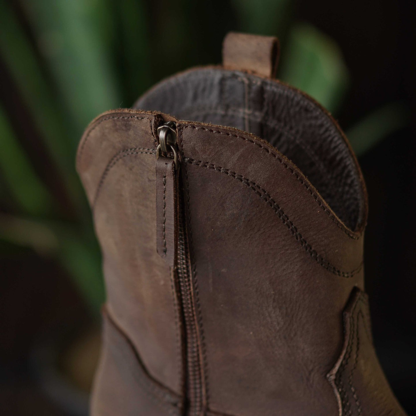 Texas Cowboy Western Boots for Men  (Vintage Brown) Goodyear welted